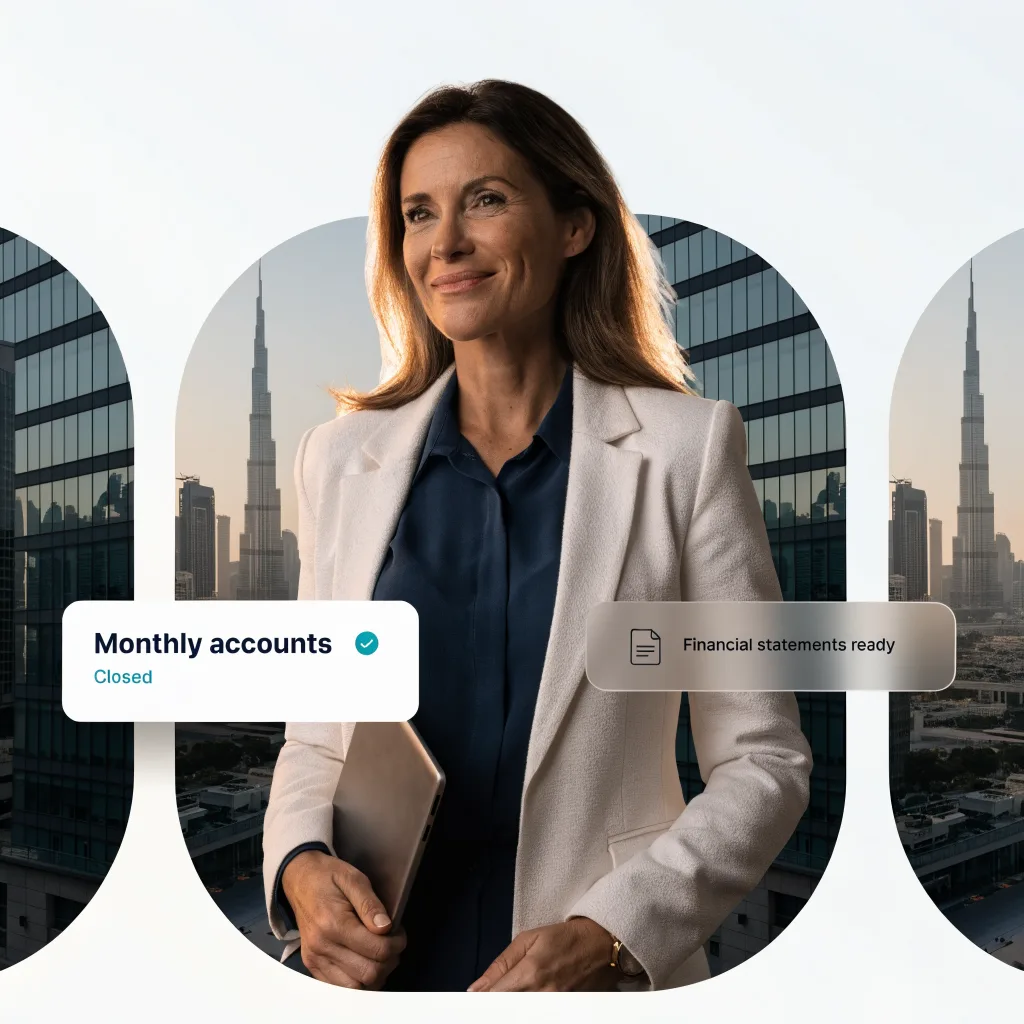 Growing SME owner with monthly accounts closed and financial statements ready